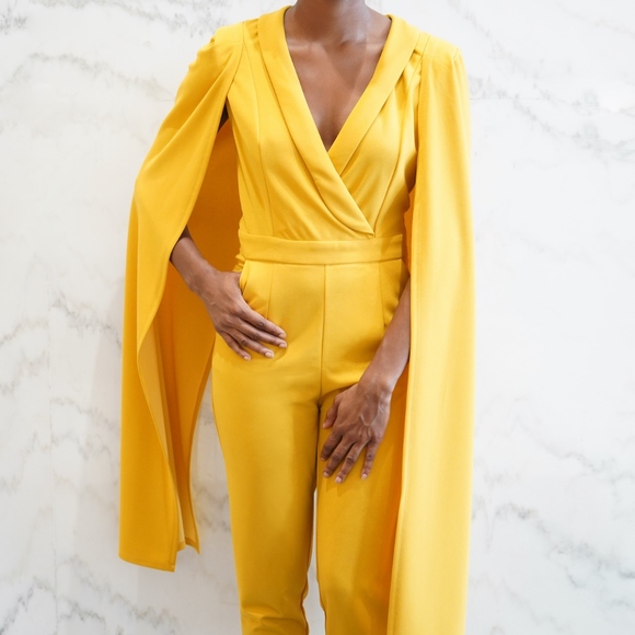 canary yellow jumpsuit